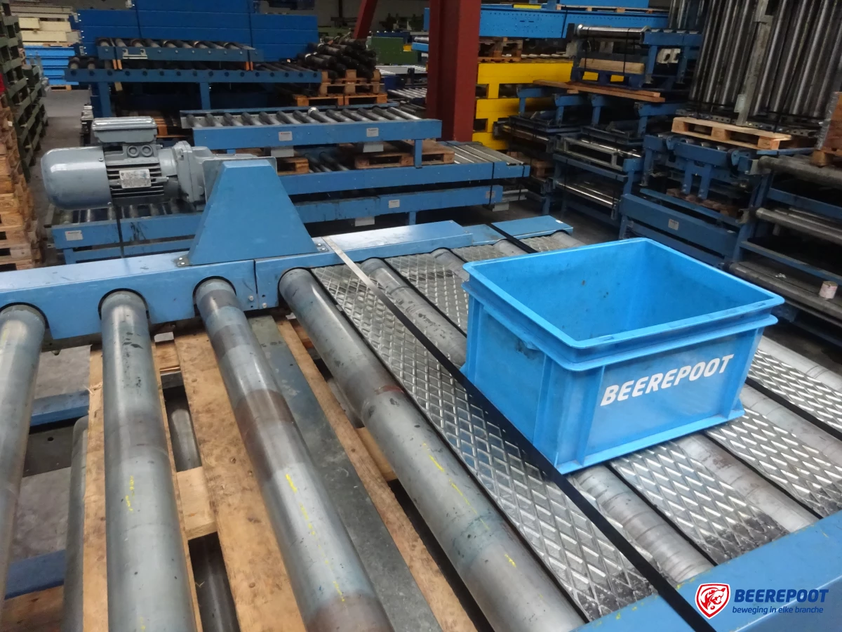 Aangedreven palletrollenbanen